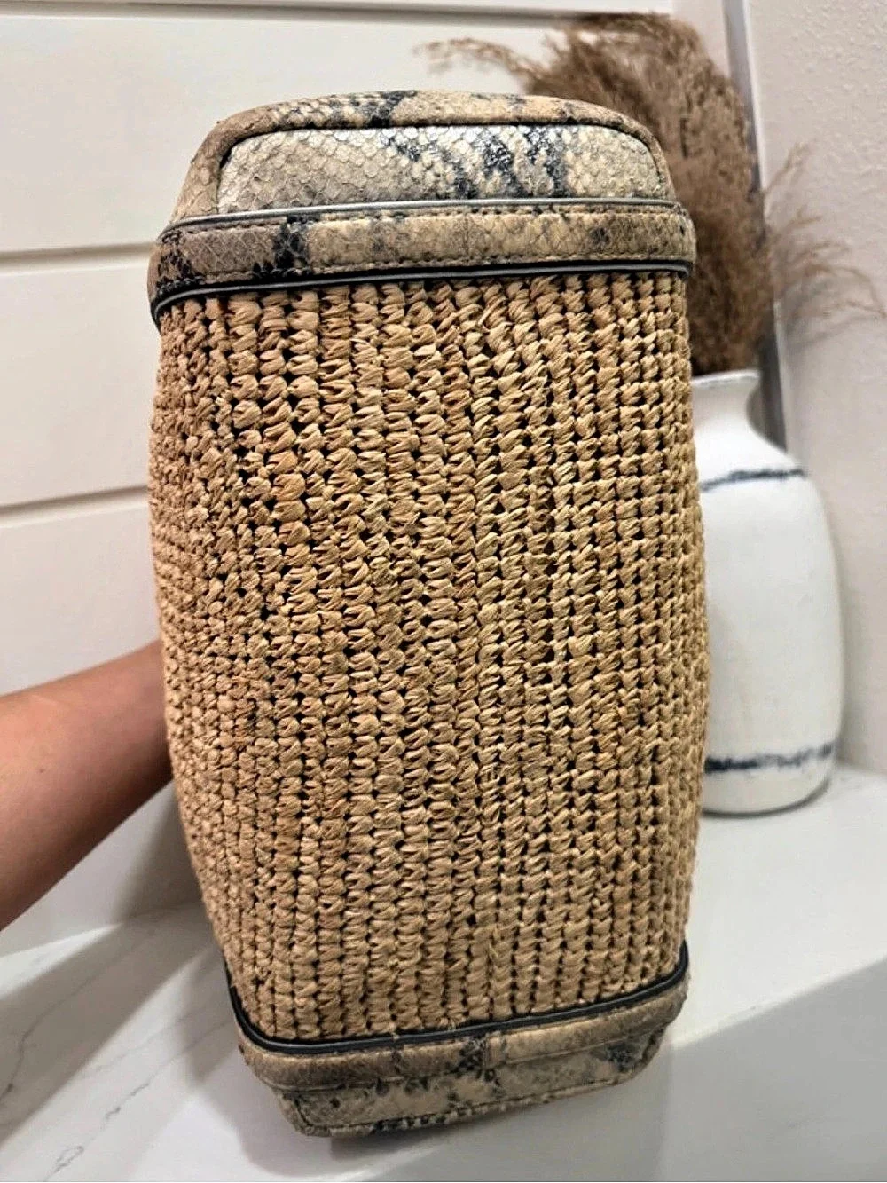 Coach beige material